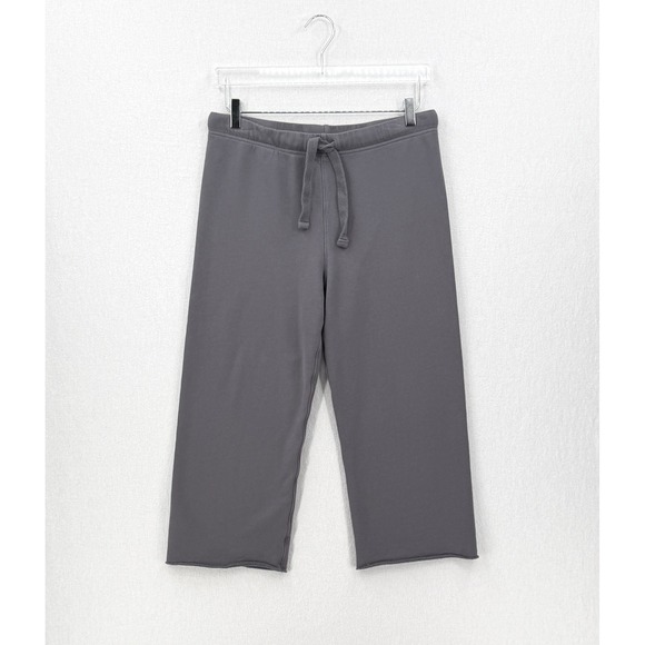 FRANK & EILEEN Catherine Sweatpants Women Medium Gray Cropped Wide Leg - Picture 4 of 16